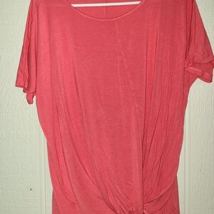 Coral Short Sleeve Women's Top